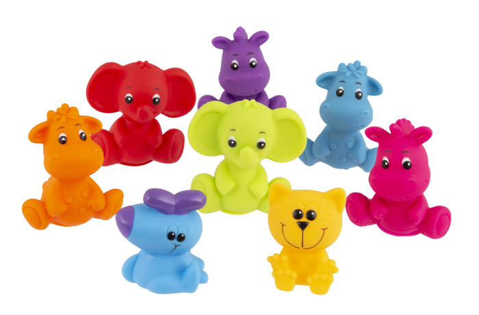 игрушки для ванны жирафики игровой набор для ванны зоопарк Игрушки для ванны Playgro Игровой набор для ванны (8 фигур)