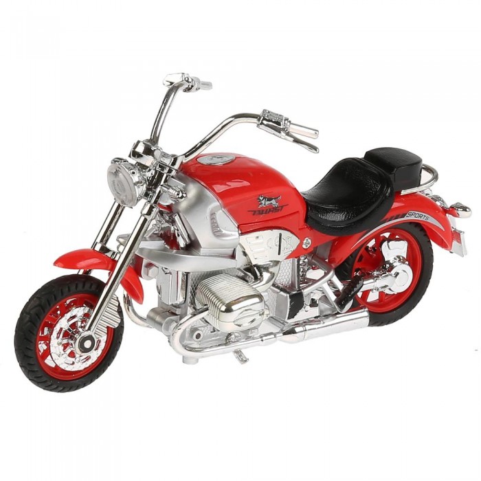 цена Машины Технопарк Металлический мотоцикл Чоппер 17 см