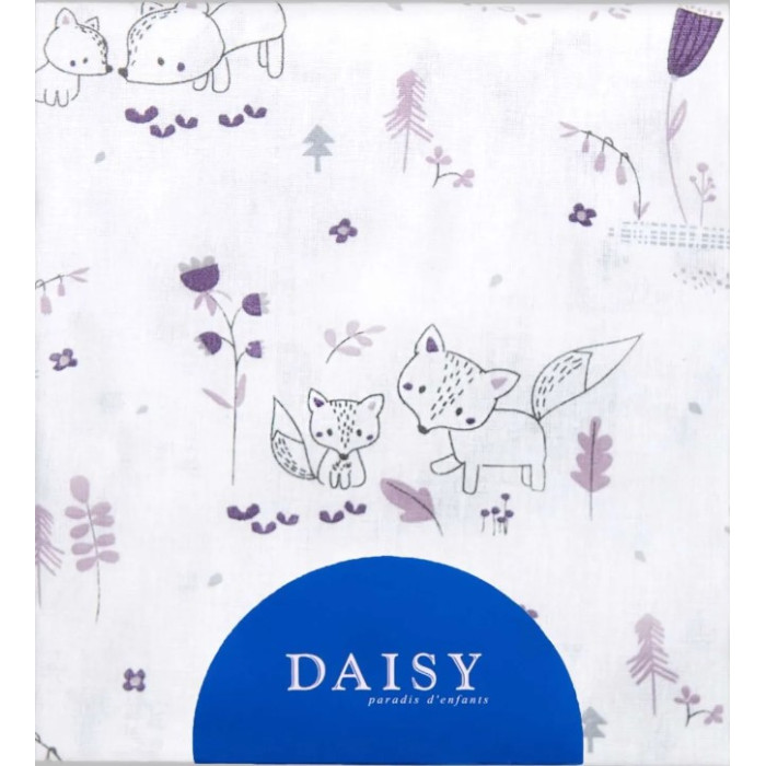 Daisy Простыня на резинке Лисички 60х120 см
