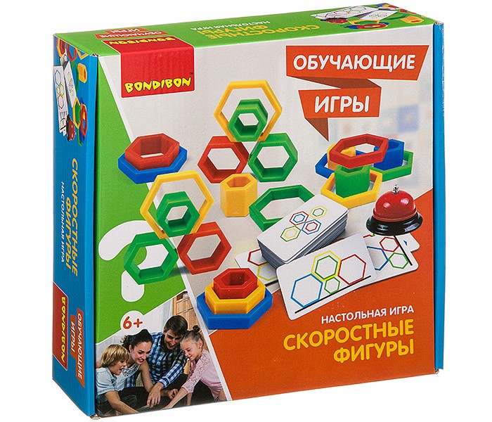 

Bondibon Настольная игра Скоростные фигуры, Настольная игра Скоростные фигуры