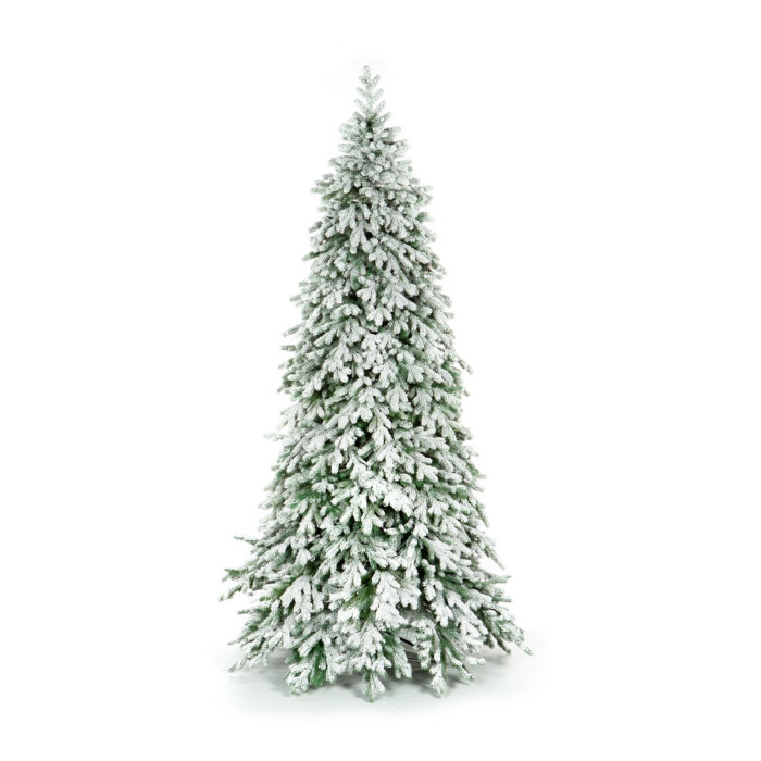Crystal Trees Ель Эмили зеленая в снегу 150 см