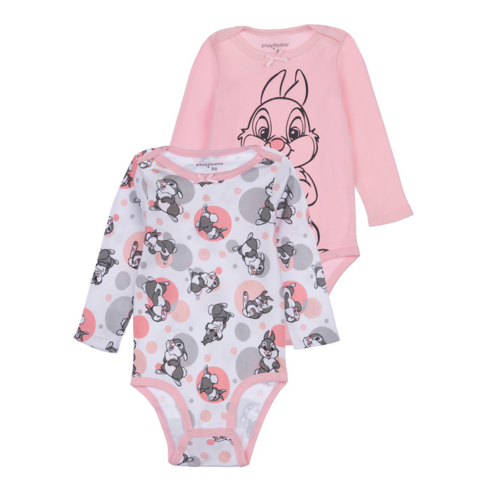 Боди, песочники, комбинезоны Playtoday Боди для девочек Sweet bunny newborn-baby girls 2 шт. 12349069