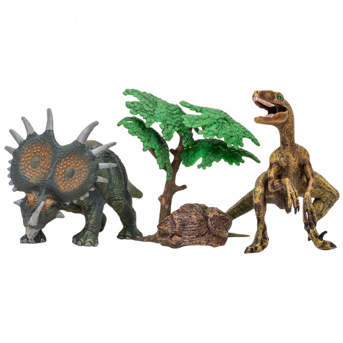 Masai Mara Набор Динозавры и драконы для детей Мир динозавров Велоцираптор, Стиракозавр clever иле йорг каникулы у динозавров динозавры у бабушки в саду