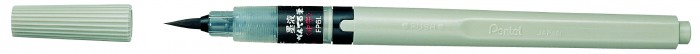 Pentel Кисть с пигментными чернилами Brush Pen фломастер кисть для каллиграфии pentel brush sign pen pigment 1 1 2 2 мм чернила чёрные