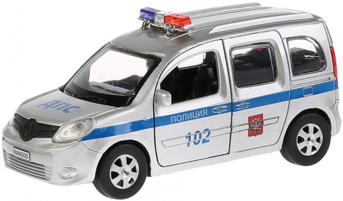 цена Машины Технопарк Машина металлическая Renault Kangoo Полиция 12 см