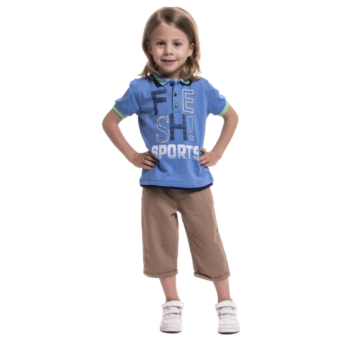 Комплекты детской одежды Cascatto Комплект одежды для мальчика (футболка, бриджи) G-KOMM18/49