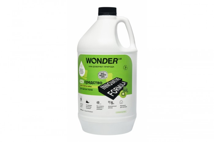 Wonder Lab Жидкое средство для мытья пола эко с ароматом киви и листья айвы концентрированное 3780 мл