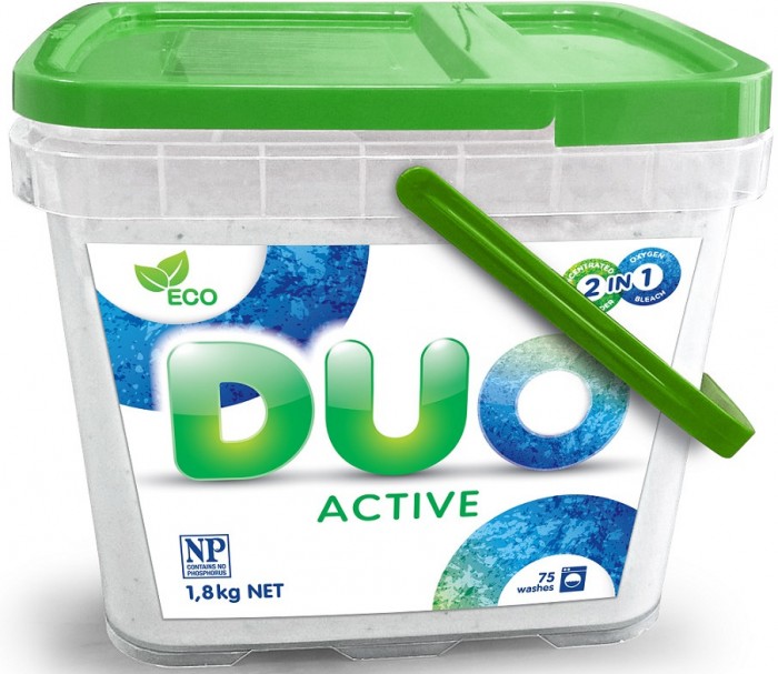 Duo Active Стиральный порошок для стирки белого и цветного белья 1.8 кг