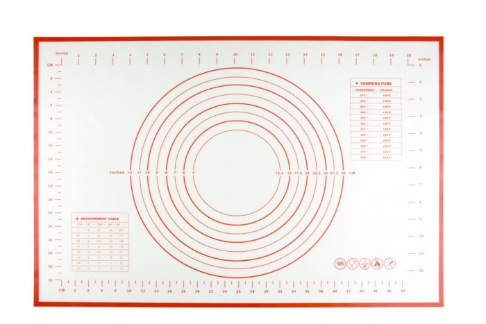 фото Bradex силиконовый коврик с разметкой 60х40 см