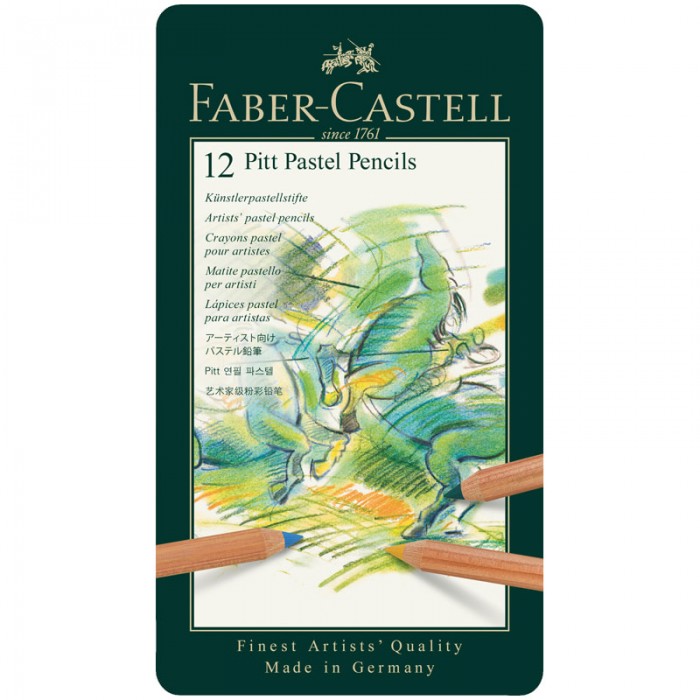 

Faber-Castell Пастельные карандаши Pitt Pastel 12 цветов, Пастельные карандаши Pitt Pastel 12 цветов