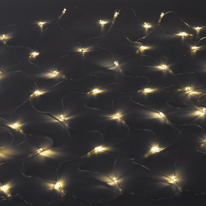 Золотая сказка Электрогирлянда светодиодная Сеть 120 ламп 1,5х1 м