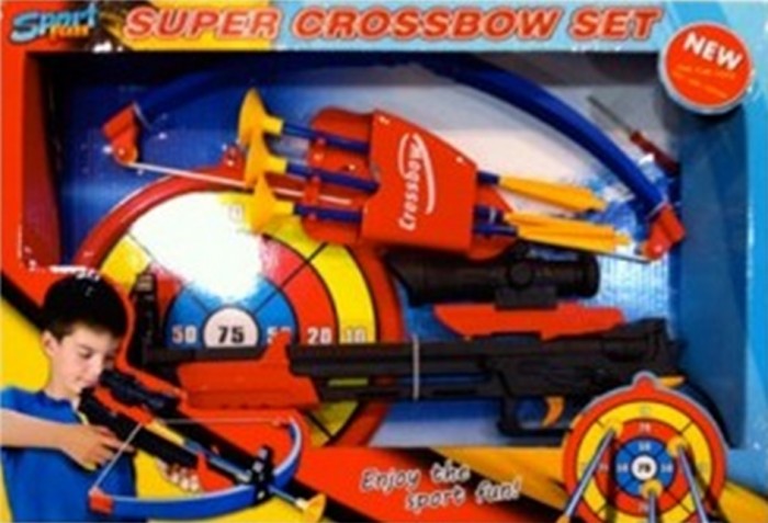фото Toy target набор игрушечный арбалет со стрелами