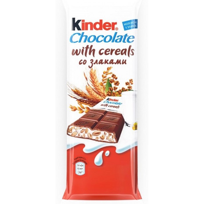  Kinder Шоколад молочный Кантри со злаками 23.5 г