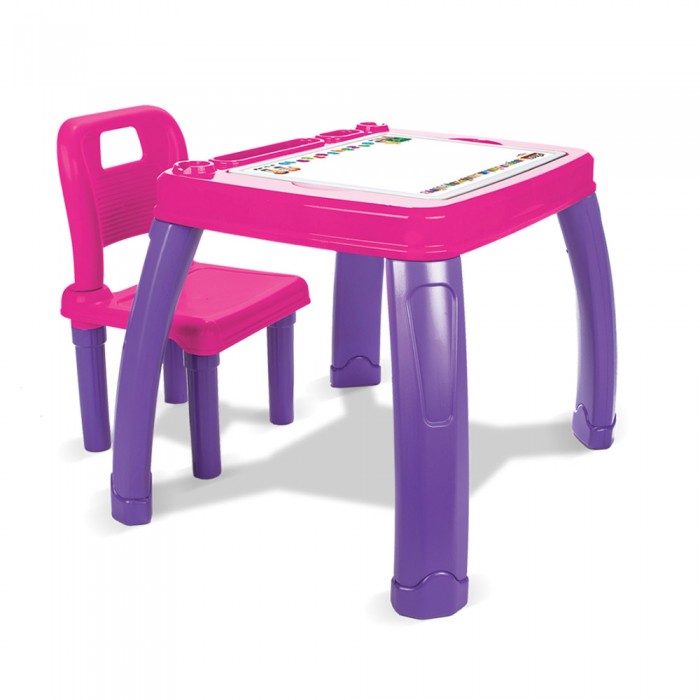 Пластиковая мебель Pilsan Набор Столик со стульчиком пластиковая мебель step 2 детский столик со стульями
