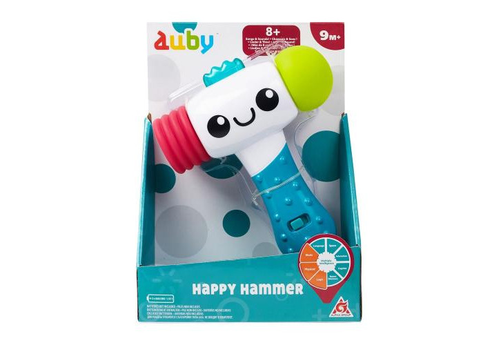 Развивающая игрушка Auby Веселый молоток свет и звук 40741 - фото 1