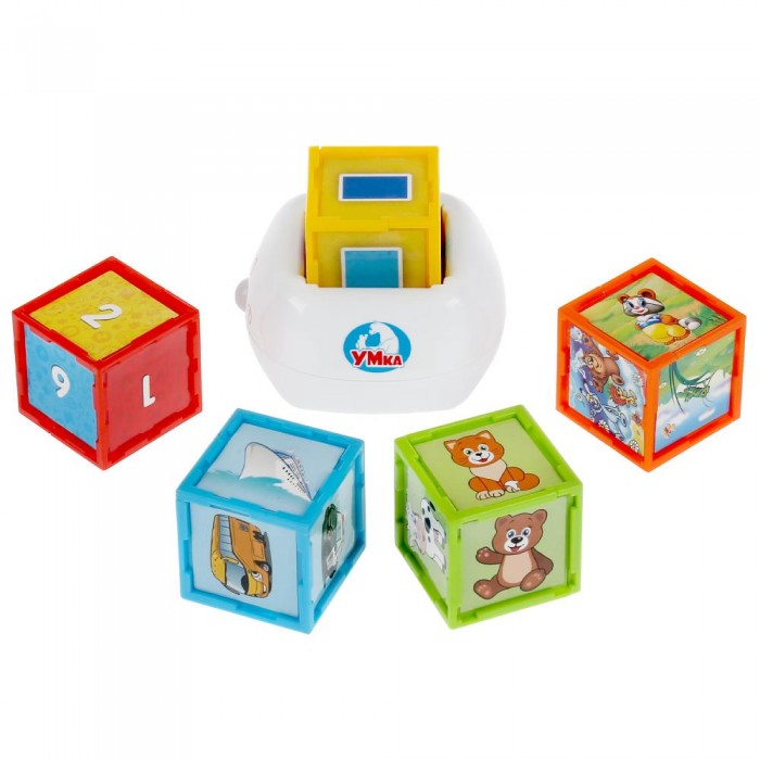 Электронные игрушки Умка Обучающие интерактивные кубики игрушка кубики малышарики учим формы
