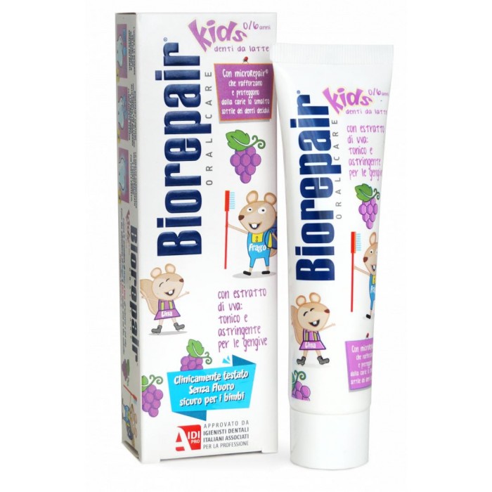  BioRepair Kids детская зубная паста со вкусом винограда 50 мл