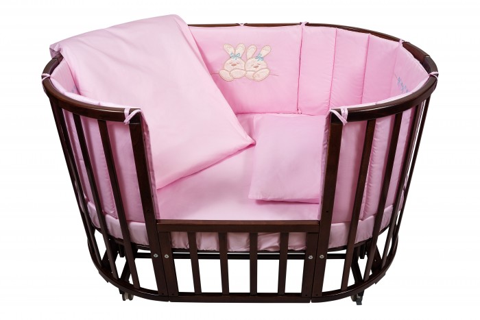 Комплекты в кроватку Nuovita Leprotti (6 предметов) 125x75 см с бортом 120x40-2 шт. + 50x40-2 шт. комплект в люльку nuovita leprotti 6 предметов rosa розовый