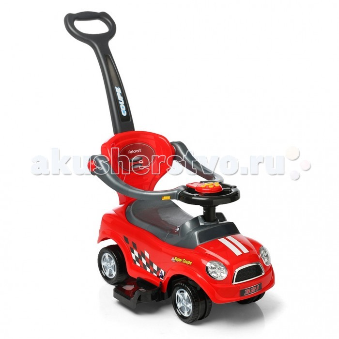 

Каталка R-Toys Quick Coupe 3 в 1 с ручкой, Quick Coupe 3 в 1 с ручкой
