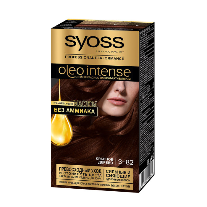 Syoss  Oleo Intense Краска для волос 3-82 Красное дерево 2551817 - фото 1