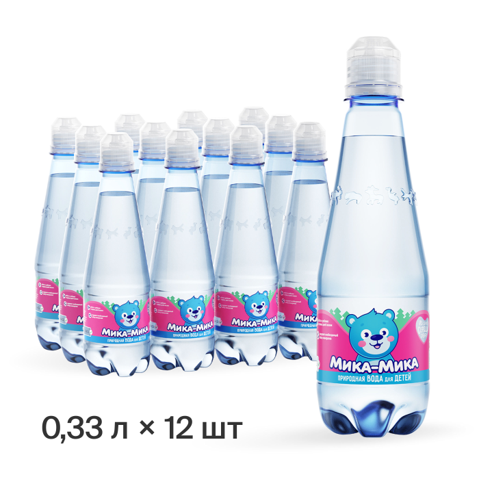  Мика-Мика Природная вода для детей 0.33 л 12 шт.