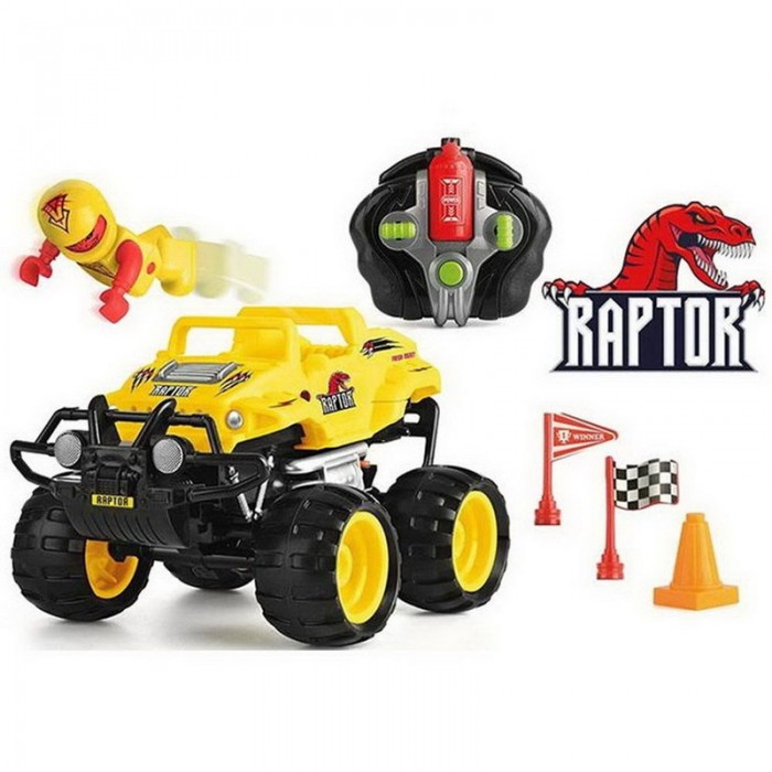 цена Радиоуправляемые игрушки ABtoys Машинка радиоуправляемая Разбивающийся внедорожник Monster Smash Ups Raptor