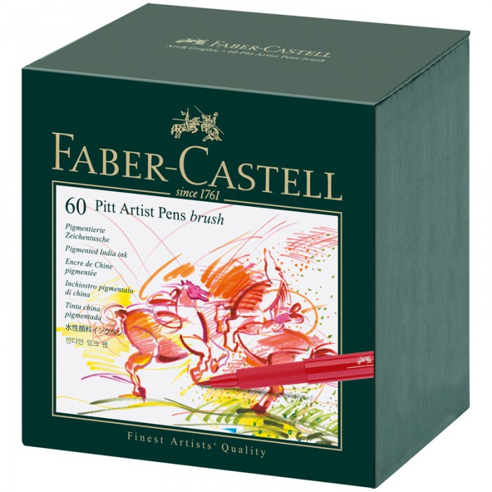 

Faber-Castell Набор капиллярных ручек Pitt Artist Pen Brush ассорти 60 шт., Набор капиллярных ручек Pitt Artist Pen Brush ассорти 60 шт.