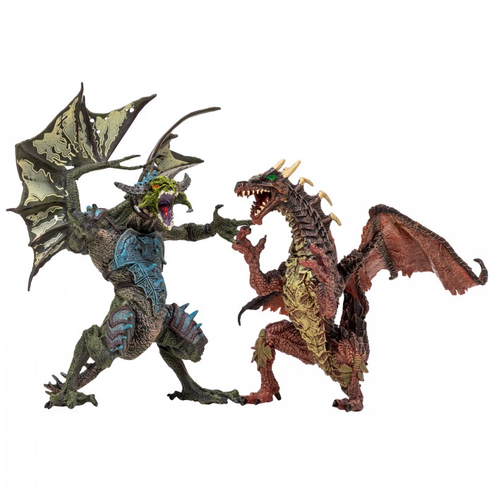 Игровые фигурки Masai Mara Набор Драконы и динозавры для детей Мир драконов (2 дракона и 3 аксессуара)