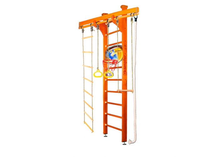 Kampfer Шведская стенка Wooden Ladder Ceiling Basketball Shield 2.67 м щит баскетбольный с мячом и насосом kampfer bs01538