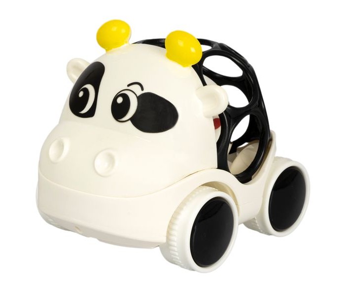 Погремушка Bondibon Машинка-погремушка Baby You Коровка с шаром погремушка жирафики коровка 628919