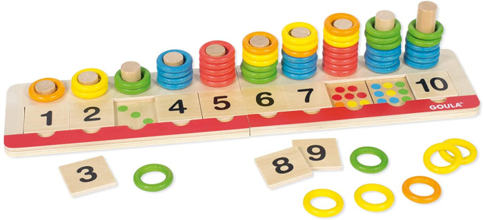 Деревянные игрушки Goula Игра Учимся считать деревянные игрушки goula развивающая игра математика