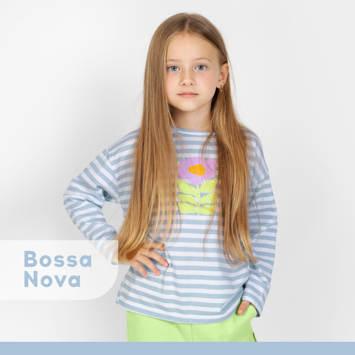 Bossa Nova Лонгслив для девочки 177В23-171