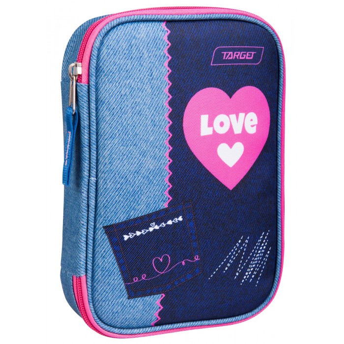 Пеналы Target Collection Пенал с канцтоварами Denim Love (33 предмета)
