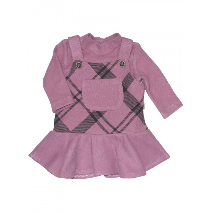 Комплекты детской одежды Lilax Комплект для девочки сарафан и лонгслив L5473