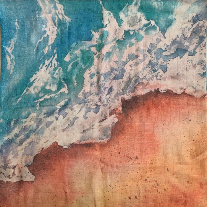 Пеленки MamSis Море и песок 120х120 см