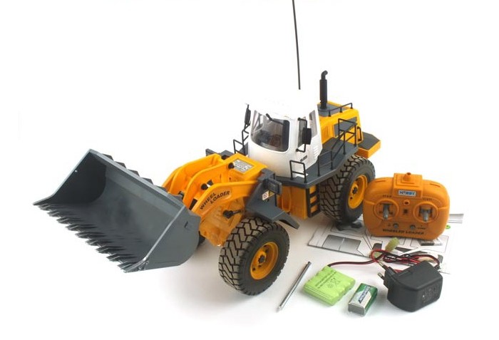 Радиоуправляемые игрушки Hobby Engine Радиоуправляемый бульдозер на пневмоходу 1:14 машины pilsan бульдозер с ковшом дозер