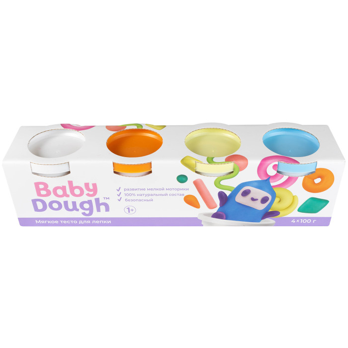 Baby Dough Тесто для лепки 4 цвета