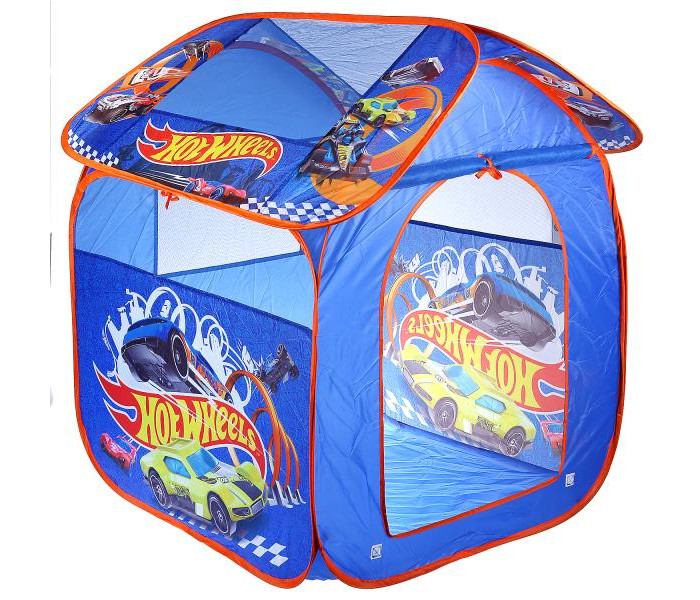 Игровые домики и палатки Играем вместе Палатка детская игровая Хот Вилс 83х80х105 см палатки домики играем вместе палатка детская игровая мульт 83х80х105 см