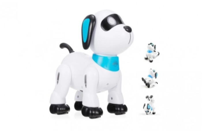 Le Neng Toys Интерактивная радиоуправляемая собака робот Stunt Dog LNT-K21