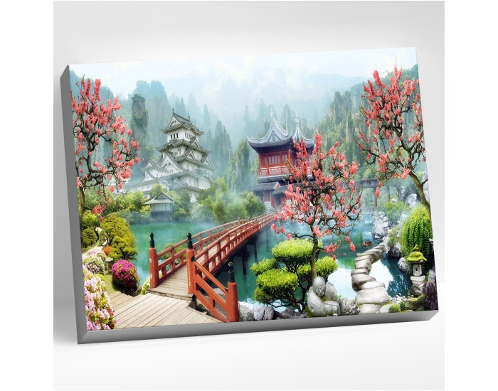 Molly Картина по номерам Японский Пейзаж 40х50 см