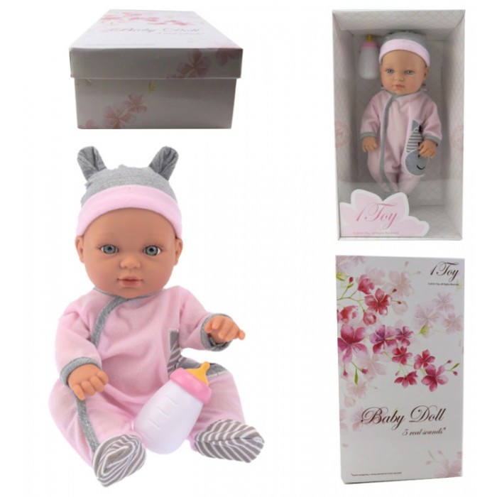 

1 Toy Пупсик функциональный Baby Doll Т14115 33 см, Пупсик функциональный Baby Doll Т14115 33 см