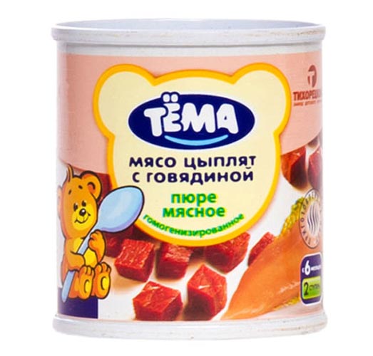 Мясные пюре «Тёма» — детское питание