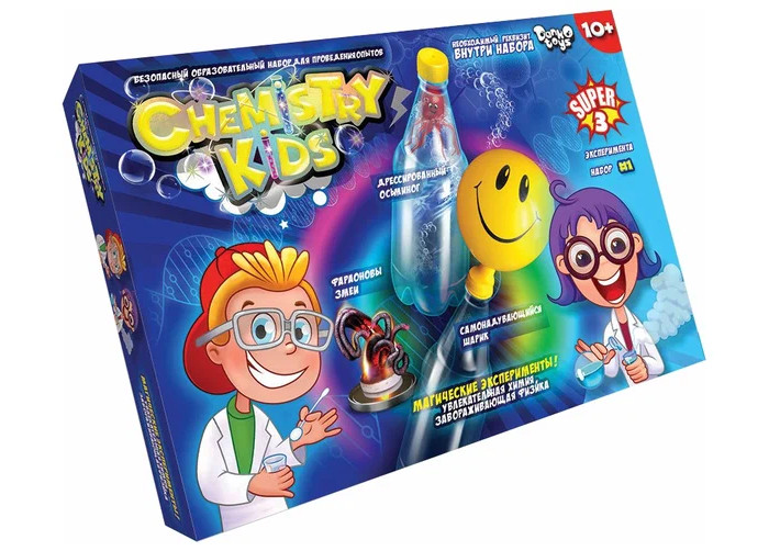 Danko Toys Магические эксперименты Chemistry Kids (3 опыта) CHK-02-01 Магические эксперименты Chemistry Kids (3 опыта) - фото 1