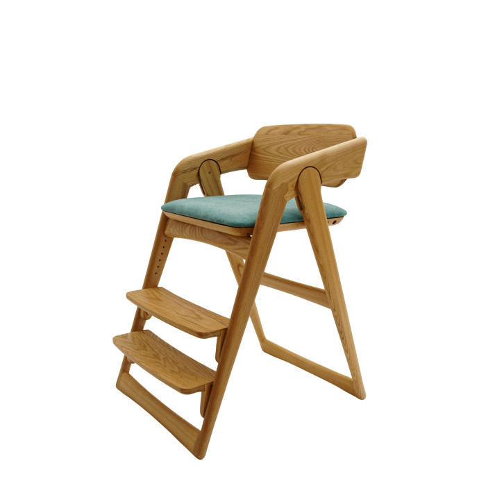 Wonderwoo Детский растущий стул из массива дерева Натуральный