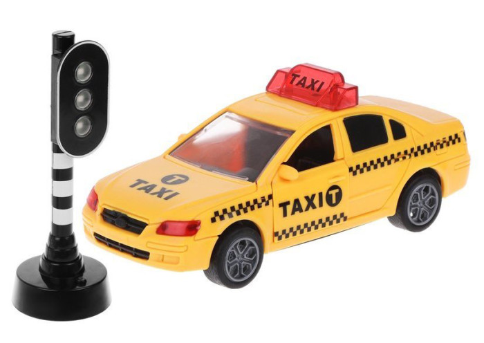 Пламенный мотор Машина инерционная Такси 870851 светодиодный знак такси 12 в 19×6 3 см прикуриватель зеленый красный