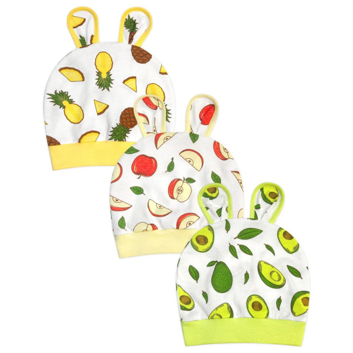 Фабрика Бамбук Шапка Зайка 3 шт.