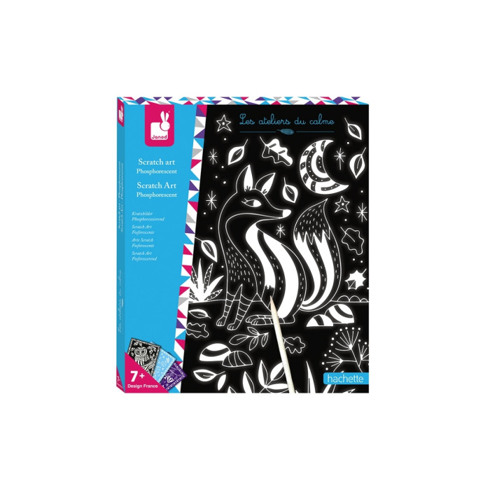 Janod Набор для творчества Hachette Светимся в темноте рисуем стилом janod набор для творчества серия hachette единороги
