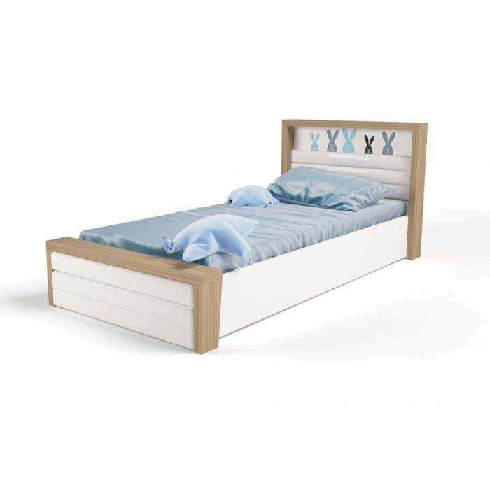 Подростковая кровать ABC-King Mix Bunny №6 c подъёмным механизмом и мягким изножьем 190x90 см