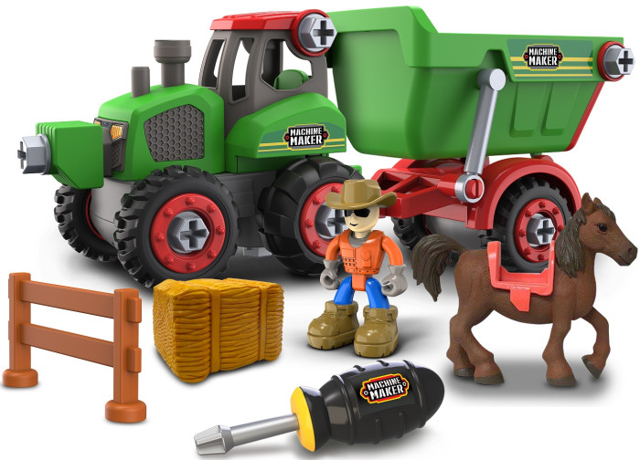 фото Nikko набор farm - трактор, прицеп и аксессуары