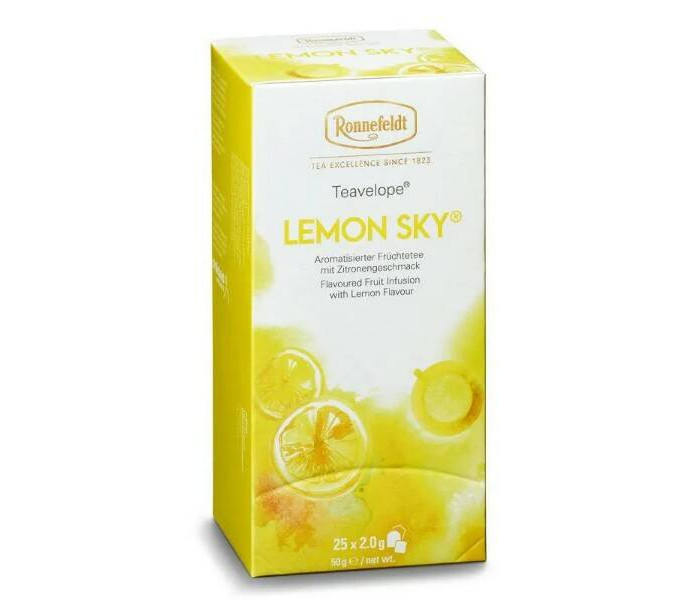 Ronnefeldt Ароматизированный фруктовый чай Teavelope Lemon Sky 25 пак. 15070 - фото 1